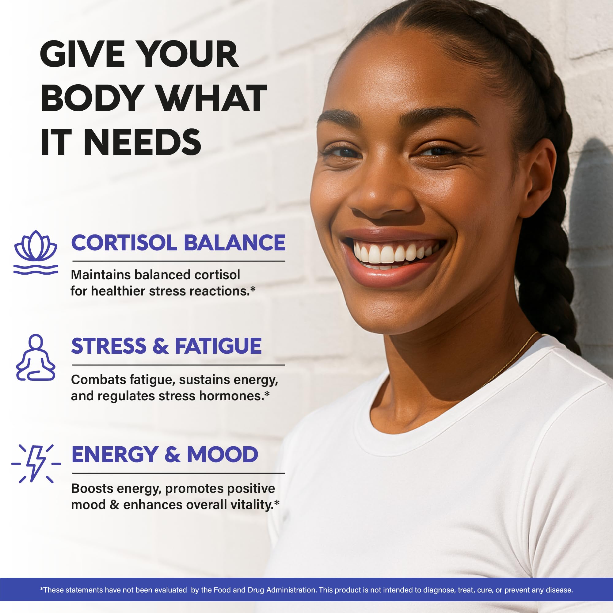 NutraHarmony Cortisol Support for Women Herbal Hormone Balance


