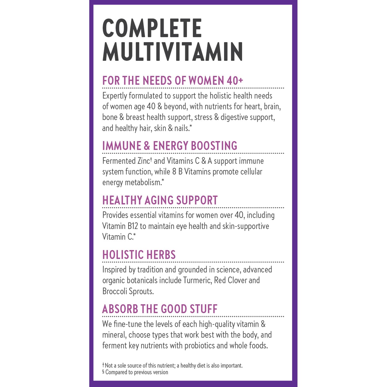 New Chapter Multivitamin Every Woman's One Daily 40+


