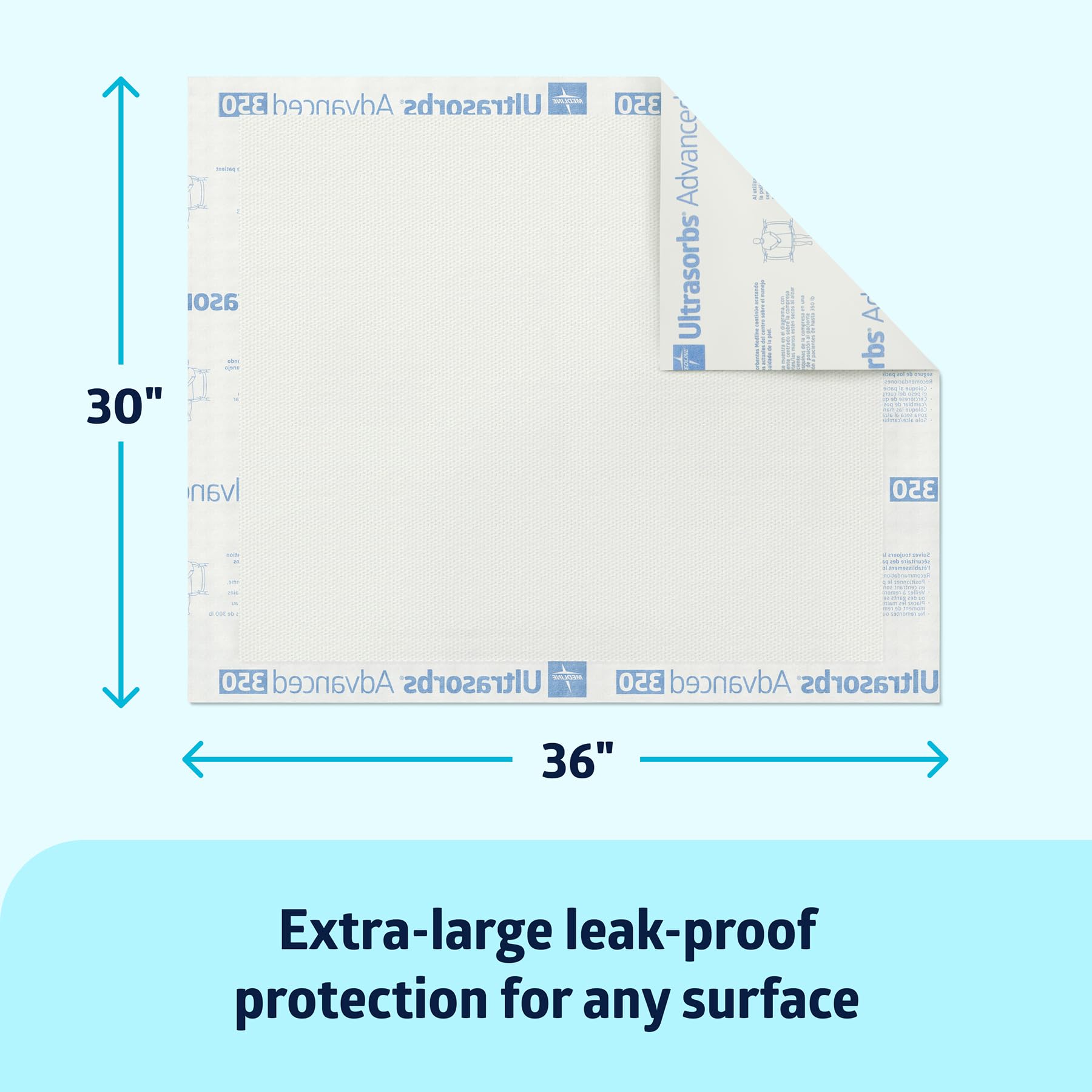 Medline Ultrasorbs Extra Strength Incontinence Pads

