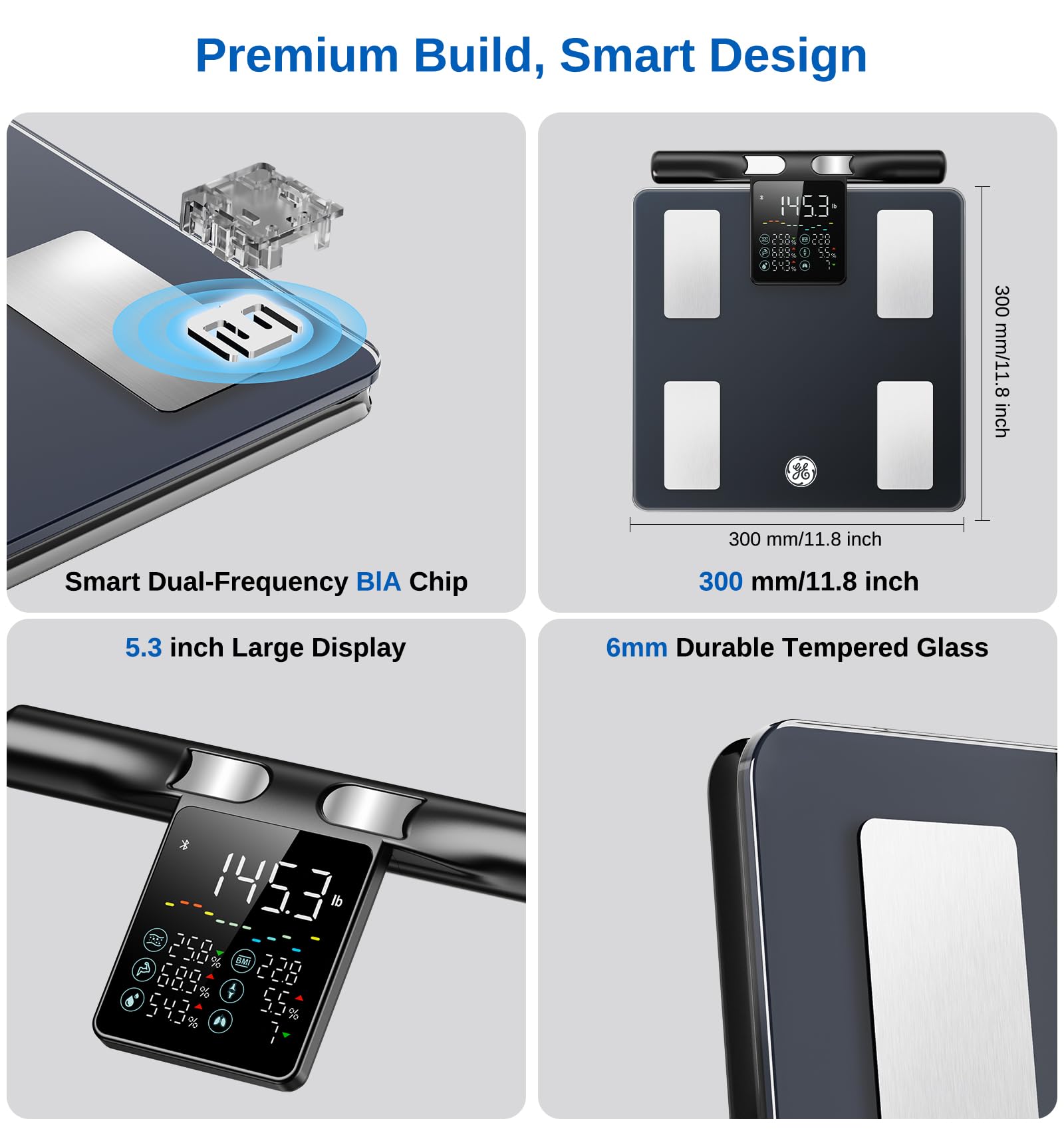 GE Smart Scale with 8-Electrode Body Composition | App Sync


