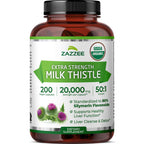 Zazzee Organic Milk Thistle 50:1 Extract | 80% Silymarin

