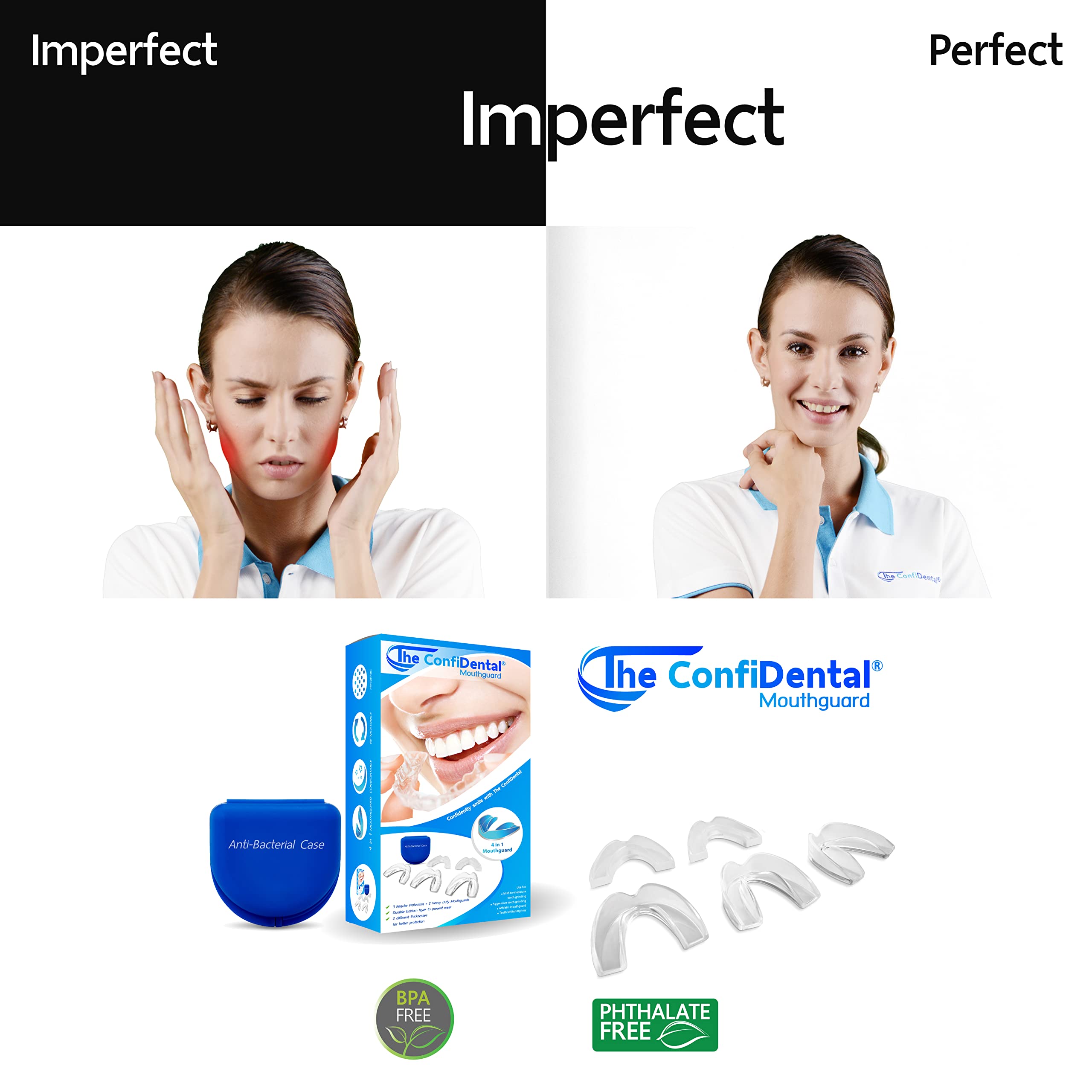 ConfiDental Anti Grinding Guard Moldable Night Mouth Guard

