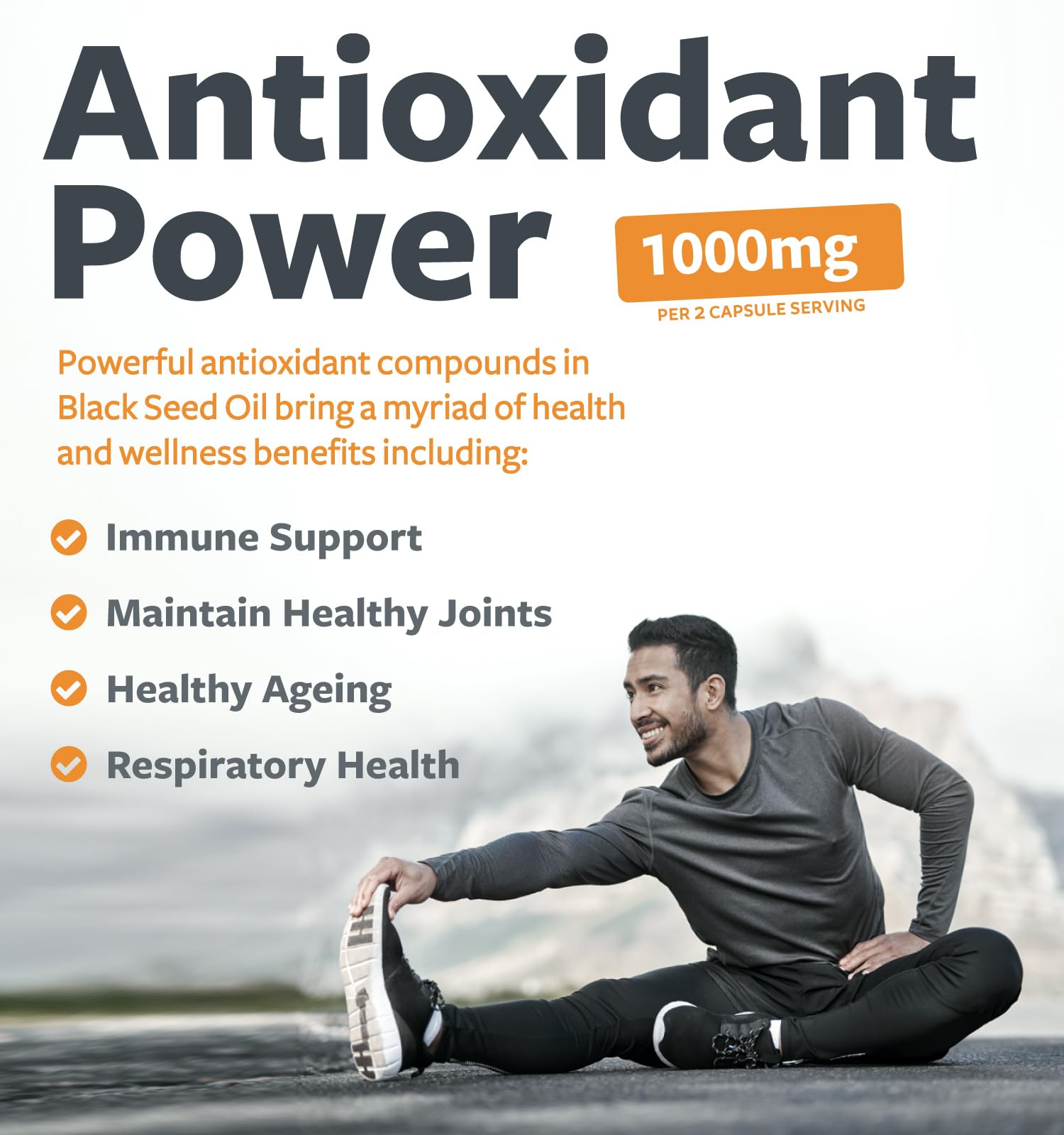 Black Seed Oil Softgels - Non-GMO Vegan Vitamin E

