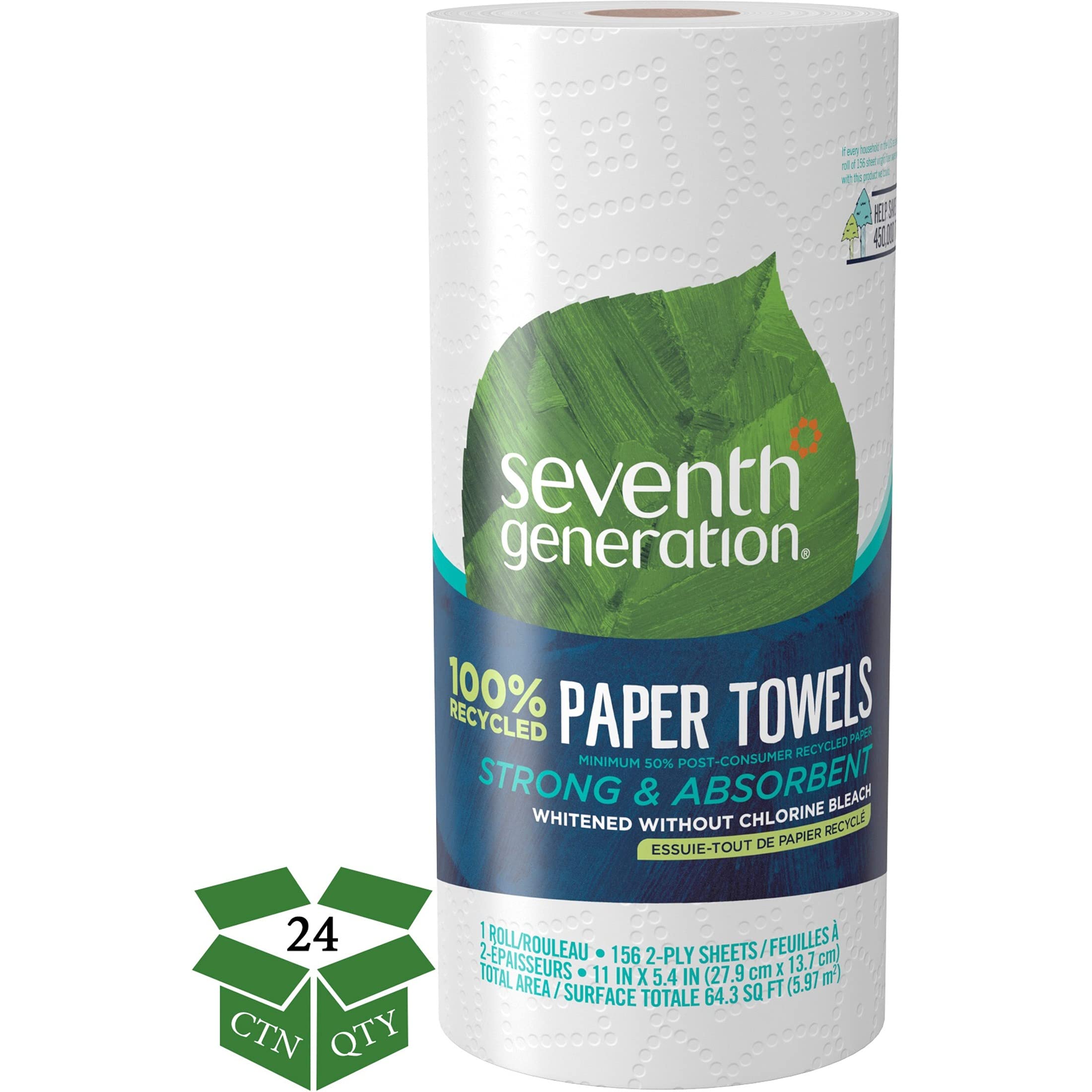 Seventh Generation Paper Towels 100% Recycled Chlorine Free
