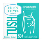 Nice 'N Clean Flushable Wipes - Plant-Based Fibers

