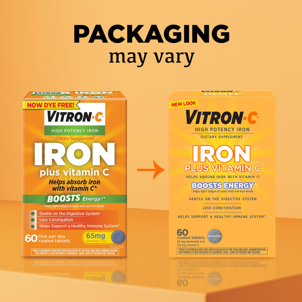 Vitron-C Iron Supplement with Vitamin C | High Potency

