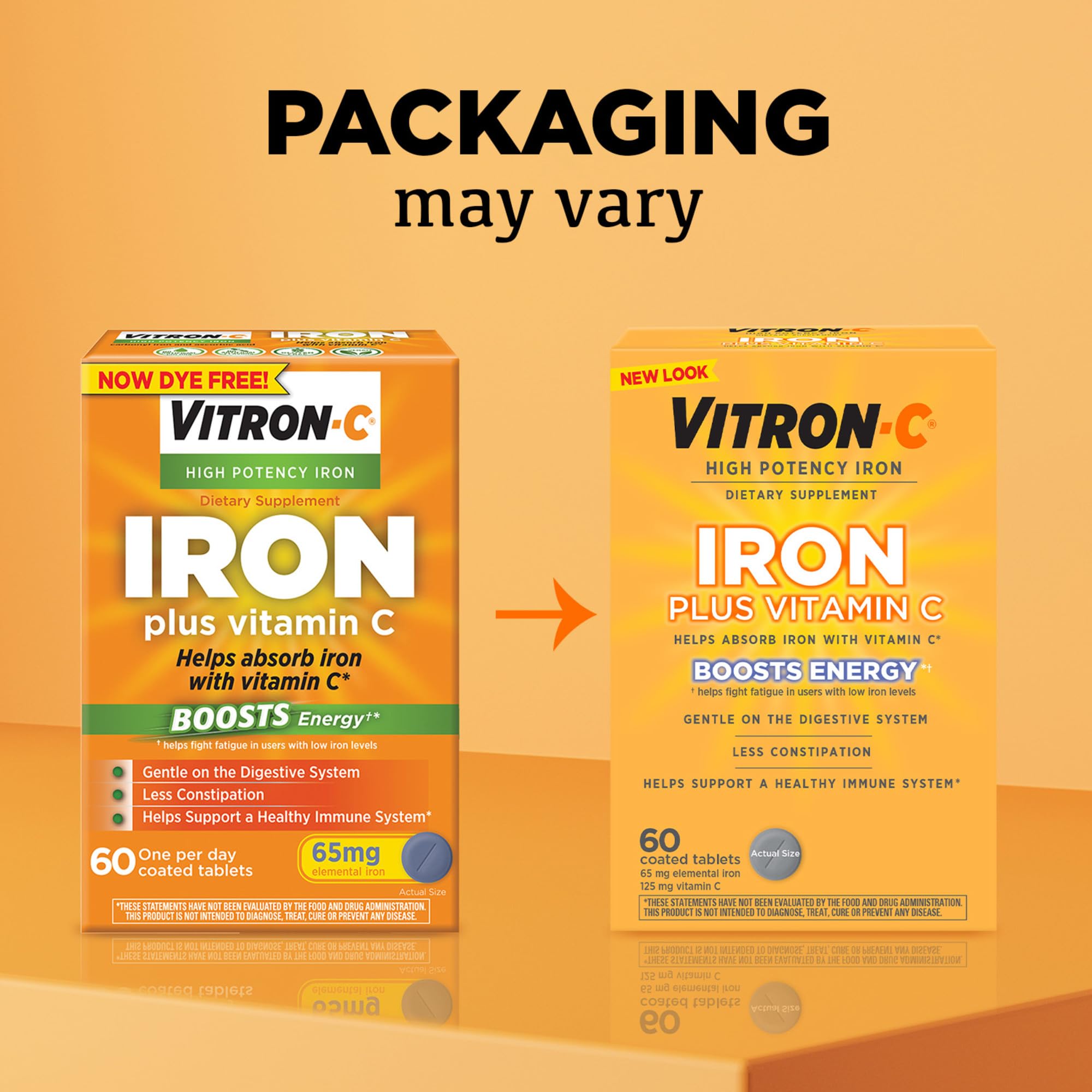 Vitron-C Iron Supplement with Vitamin C | High Potency

