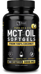 Zeal Naturals MCT Oil Capsules for Keto & Focus

