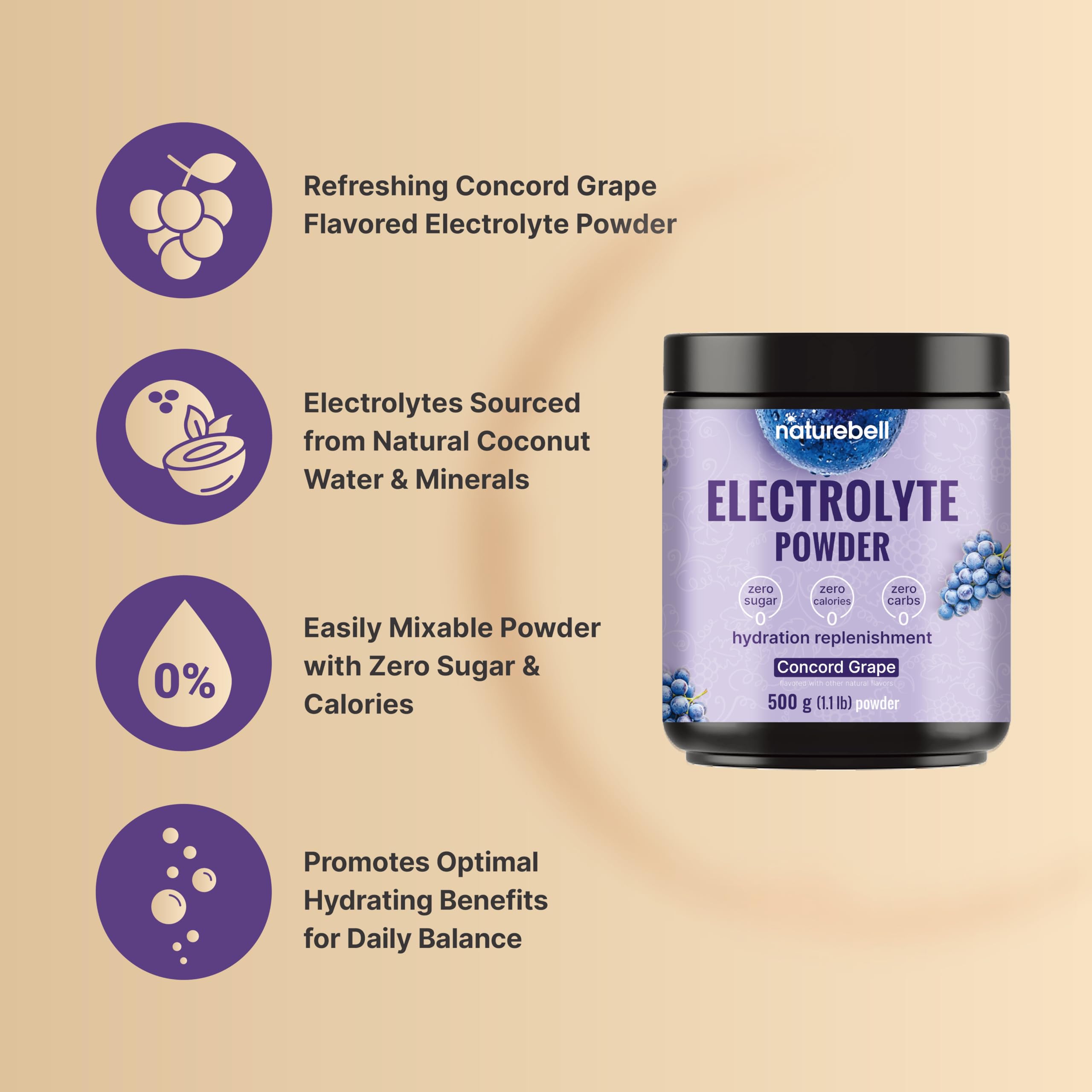 NatureBell Electrolyte Powder for Hydration


