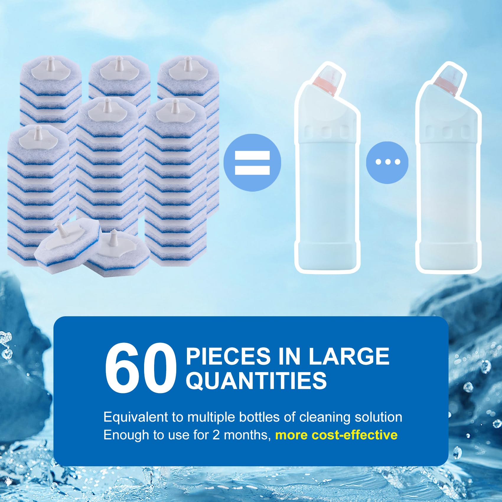 LufamlyGo Toilet Wand Refills | Disposable Cleaning Pads

