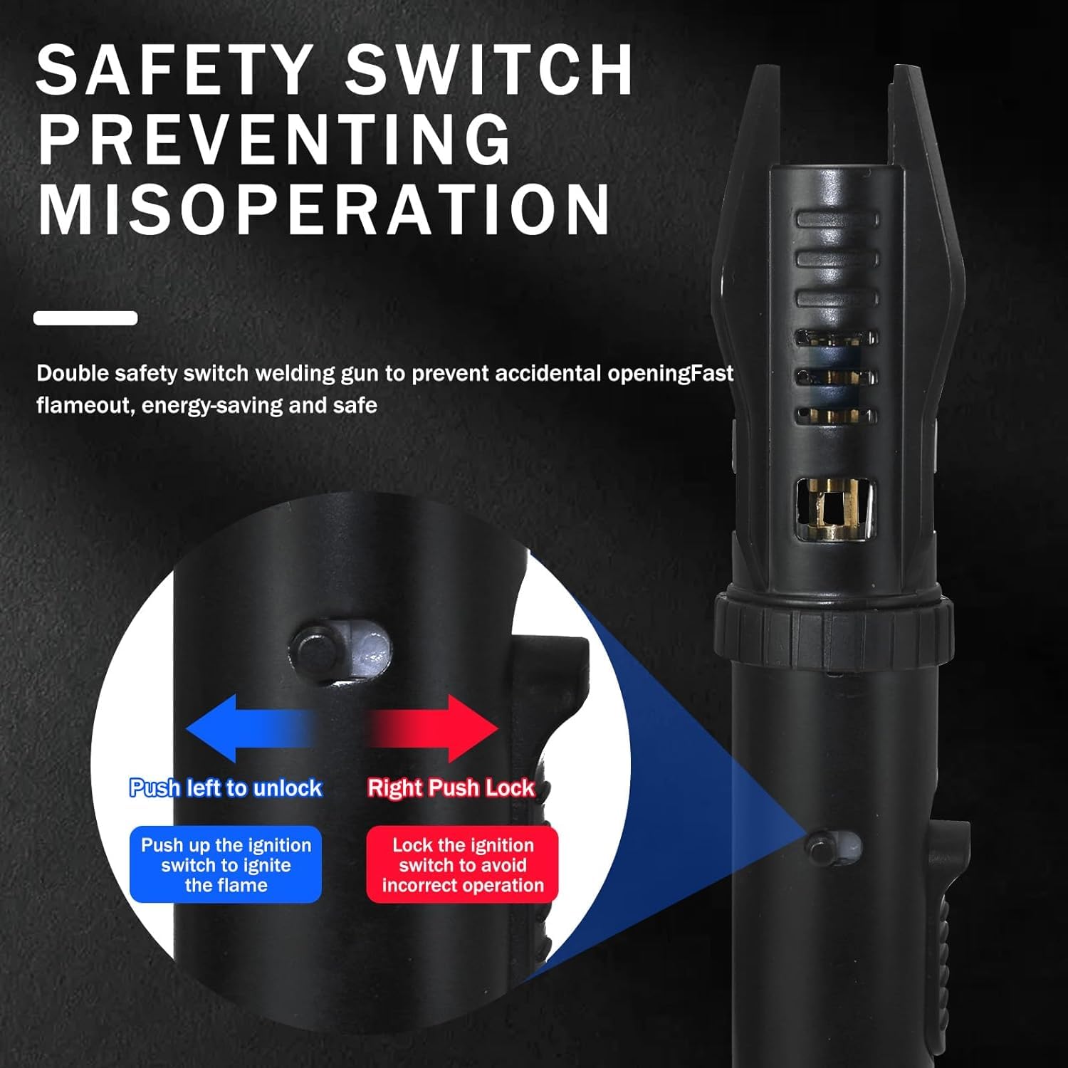Jet Torch Lighter with Safety Lock | Refillable Butane

