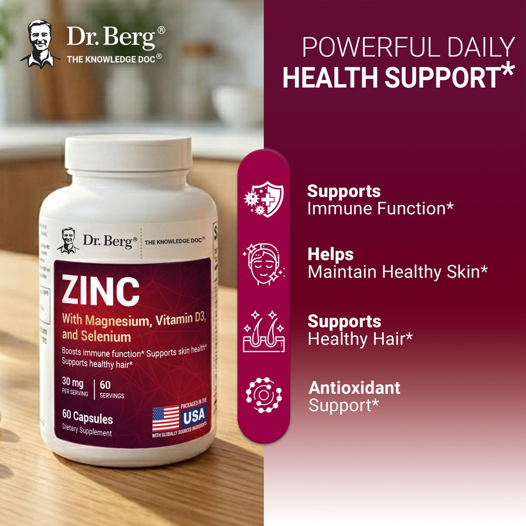 Dr. Berg Zinc Supplement for Immune Support | Daily Wellness

