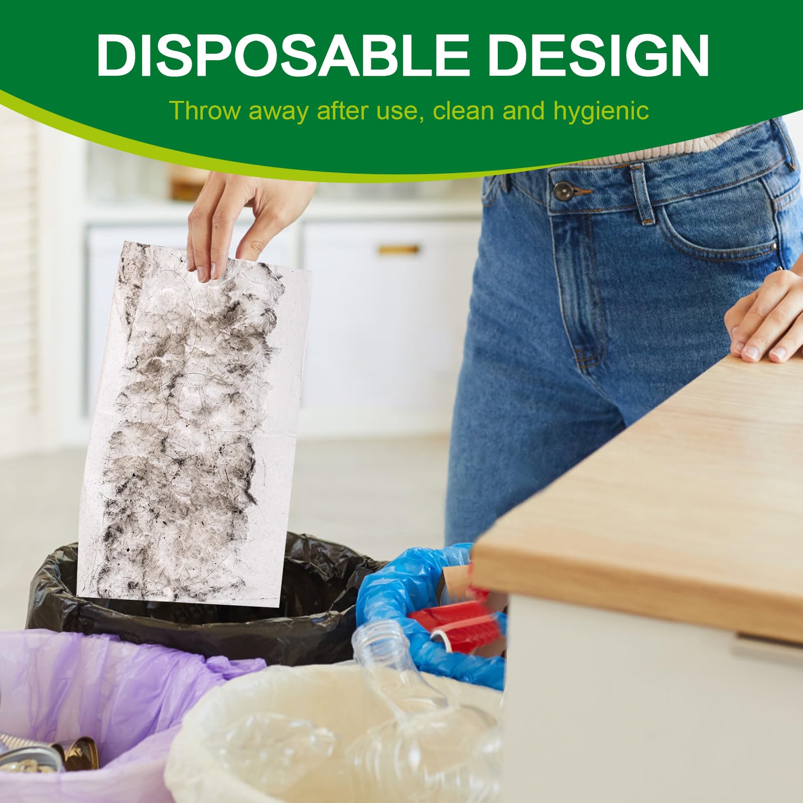 Dry Mop Cloths for Sweeper Mops – Disposable Microfiber Pads

