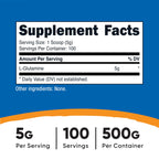 Nutricost L-Glutamine Powder - Unflavored


