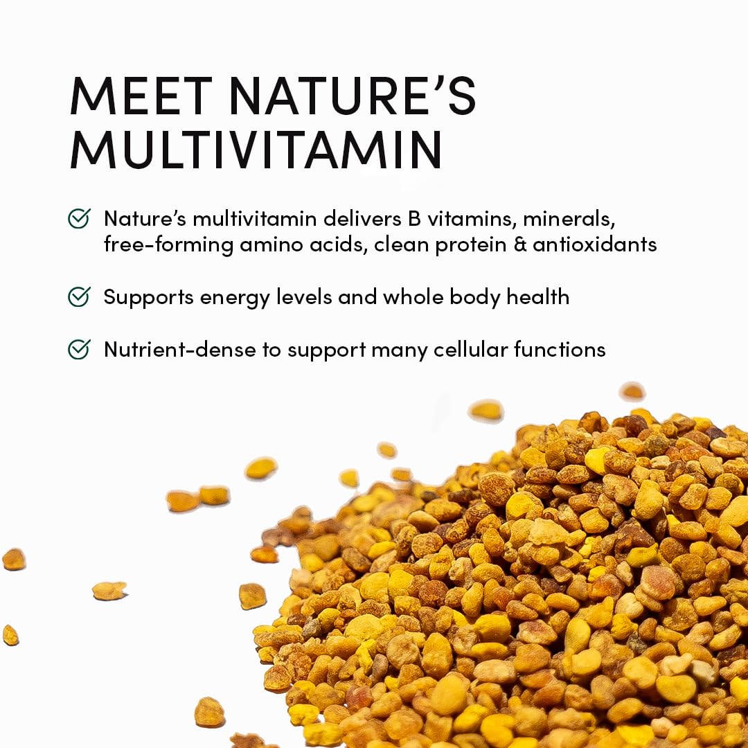 Beekeeper's Naturals Raw Bee Pollen Granules | Gluten Free

