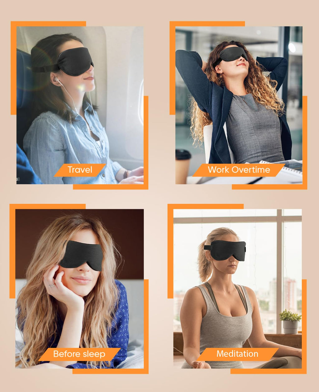 Telepepe Heated Eye Mask Cordless with Rechargeable Battery

