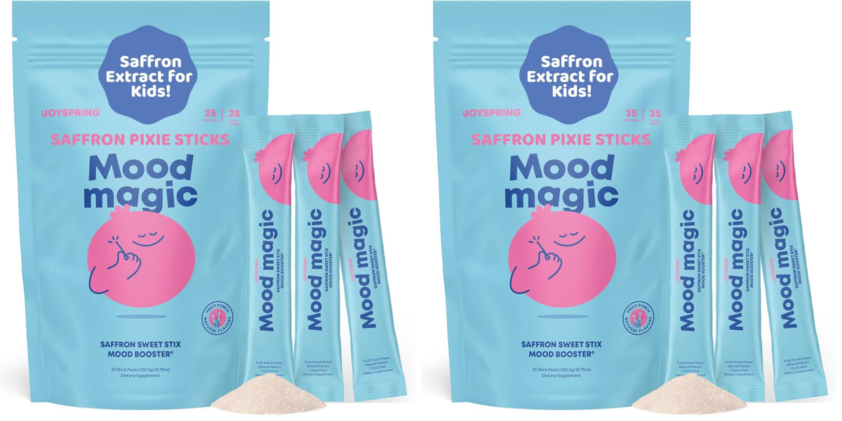 JoySpring Mood Magic for Kids – Natural Mood Support with Saffron, Magnesium & Vitamin D3