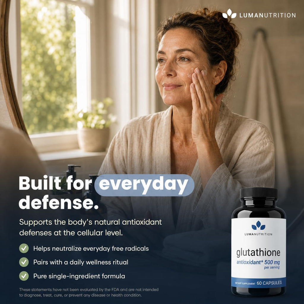 Luma Nutrition Glutathione Supplement - Reduced L-Glutathione

