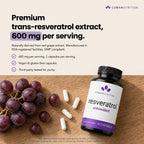 Luma Nutrition Resveratrol Supplement 98% Trans-Resveratrol

