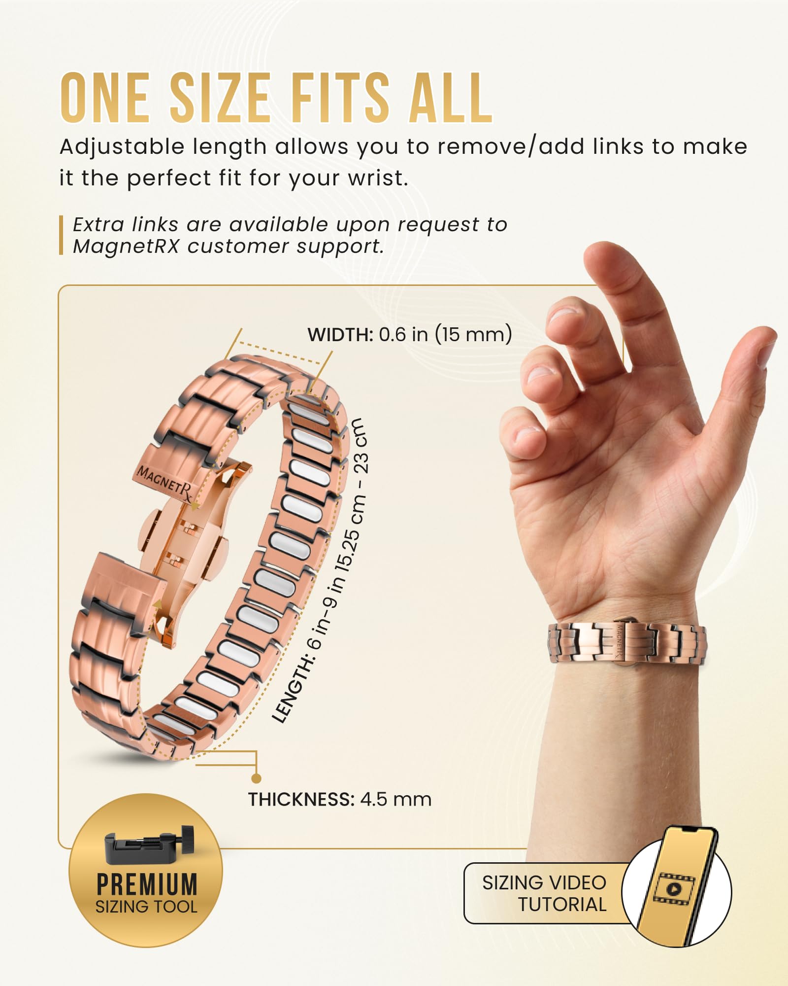 MagnetRX Copper Bracelet for Men | Everyday Wear

