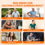 Calcium Citrate Gummies with Vitamin D3 - 1200 mg Calcium


