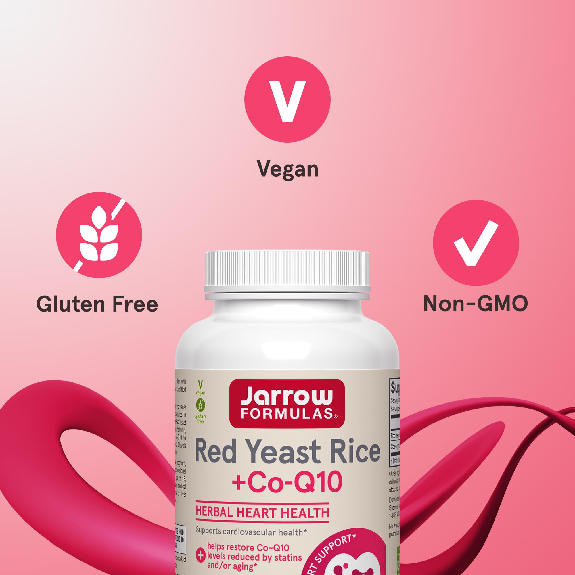 Jarrow Formulas Red Yeast Rice with CoQ10 | Heart Health

