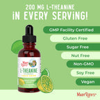 MaryRuth's L-Theanine Liquid Drops 200 mg | Mood Support

