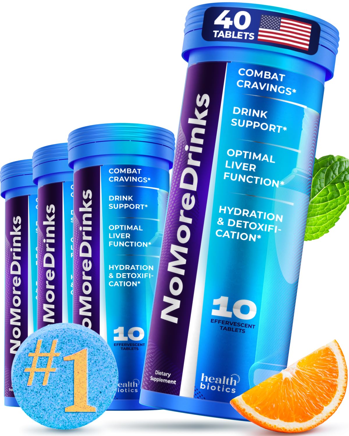 NoMoreDrinks Anti Alcohol Craving Supplement - Liver Detox & Craving Control