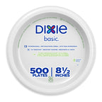 Dixie Basic Disposable Paper Plates by GP PRO - Soak-Proof

