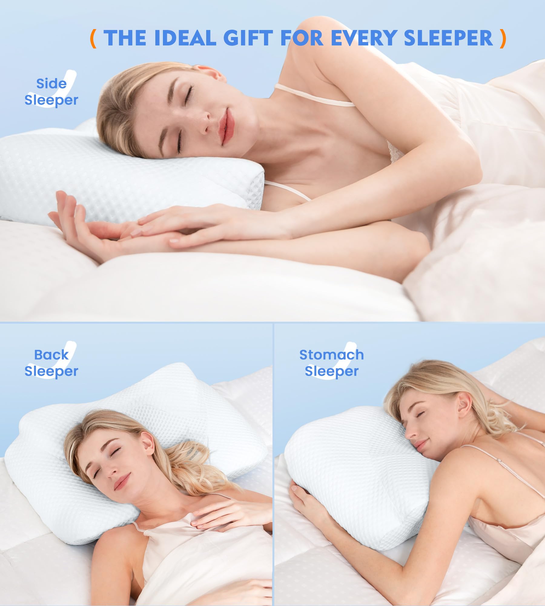 Osteo Cervical Pillow Memory Foam for Neck Support


