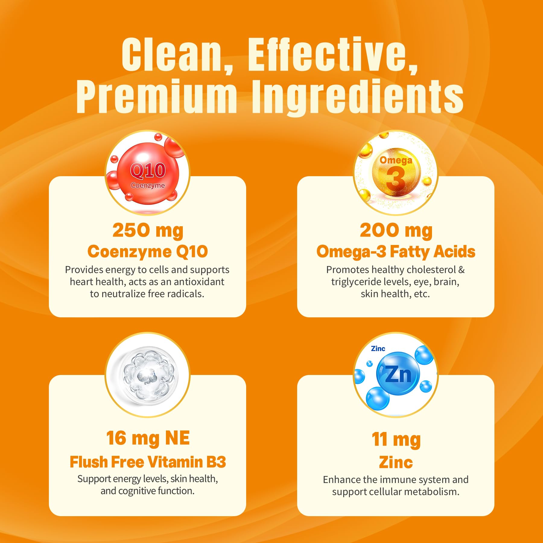 NEVISS CoQ10 Gummies with Omega-3 for Heart Health | Vegan


