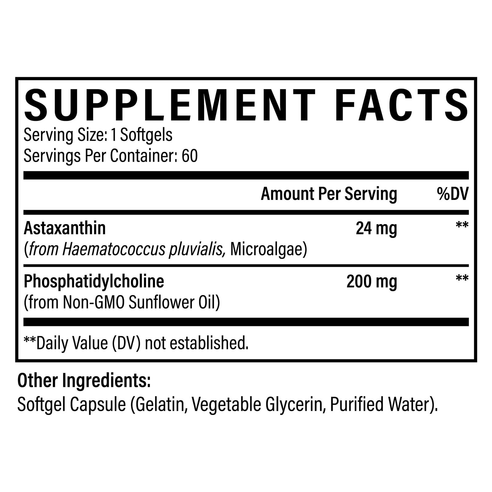 Osasuna Liposomal Astaxanthin 24 mg | Gluten Free, Non-GMO


