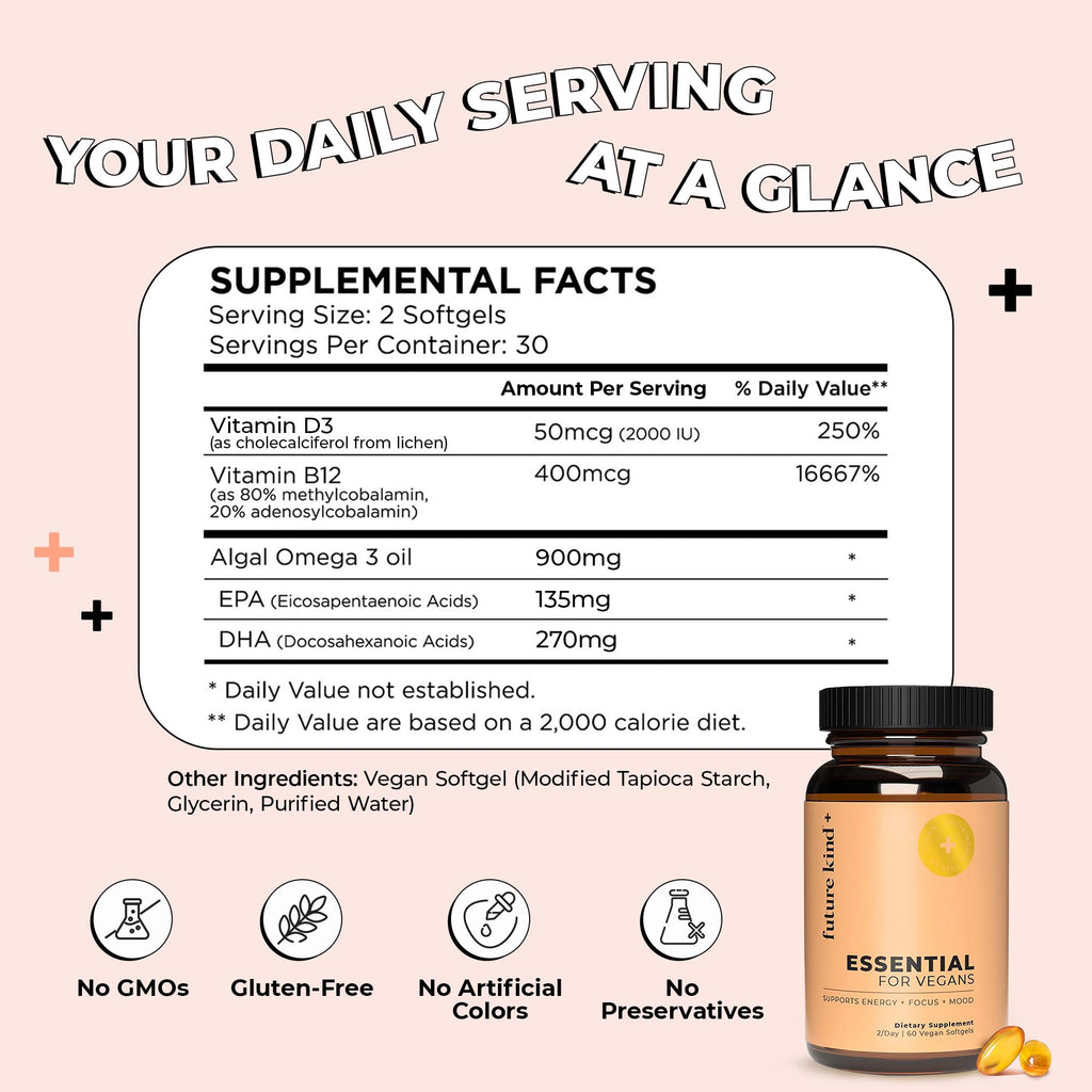 Future Kind Daily Multivitamin – Energy & Clarity – Vegan

