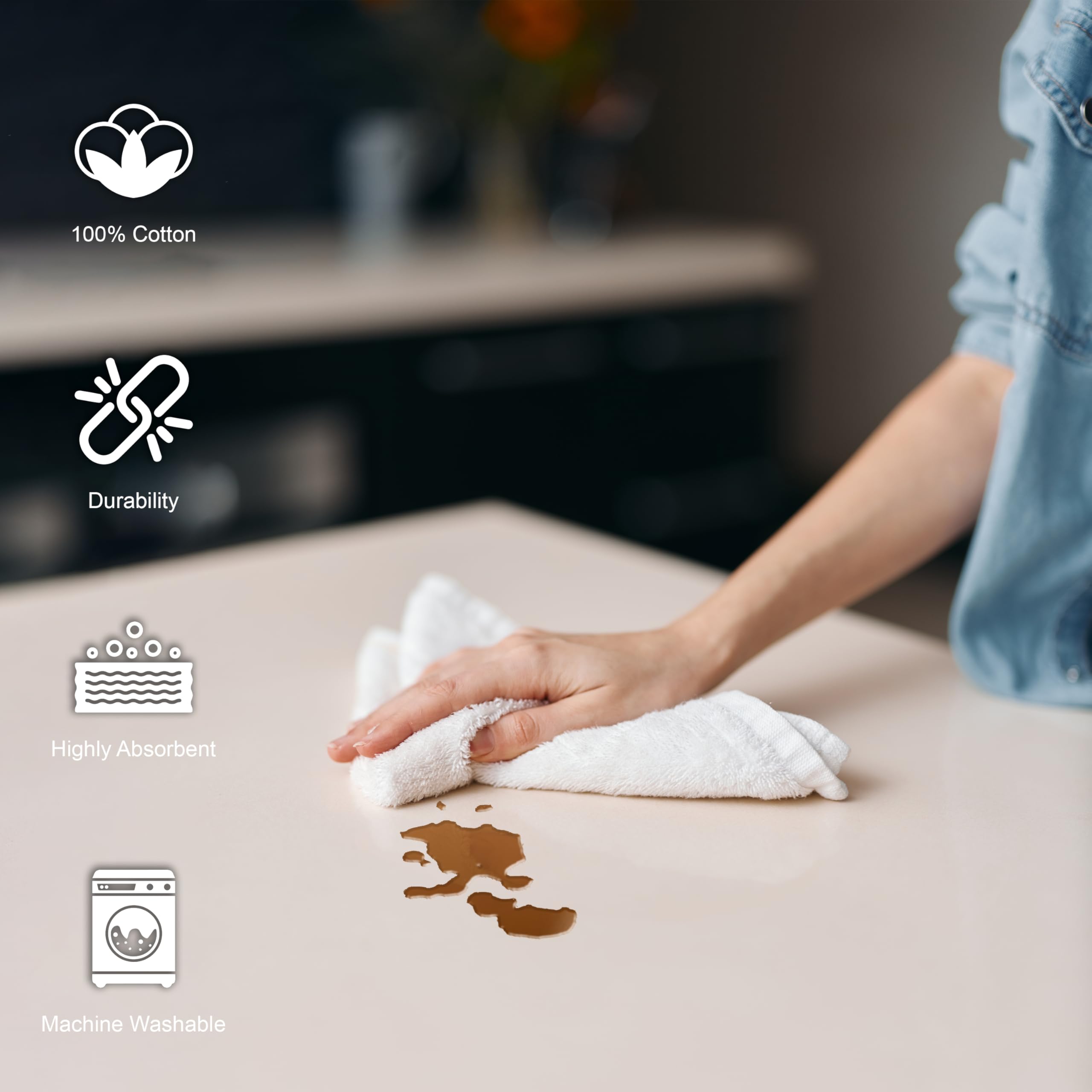 Cotton Terry Cleaning Cloths – Multipurpose Wipes

