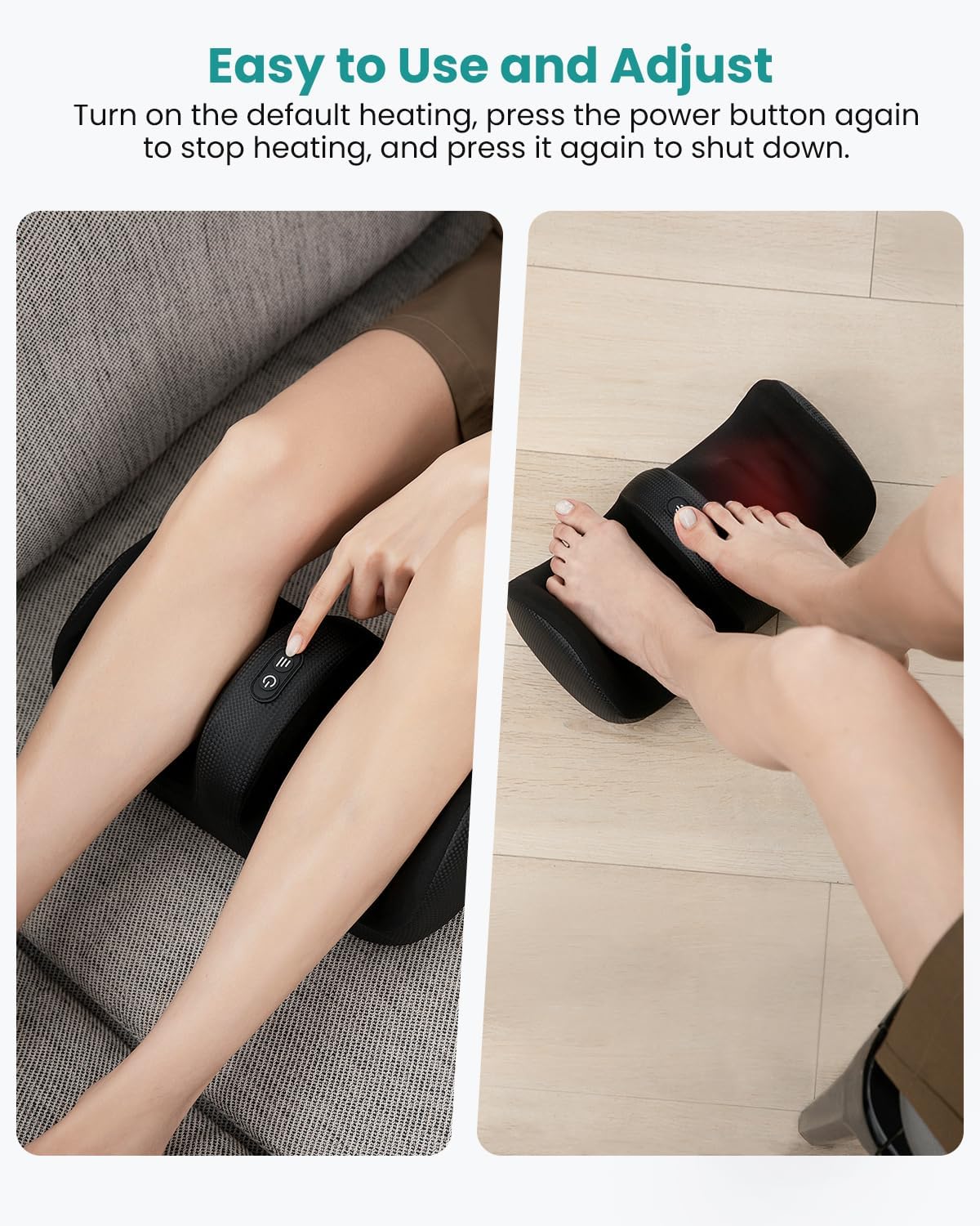 Nekteck Foot Massager with Heat Shiatsu Roller

