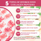 Hydrolyzed Collagen Gummies for Skin, Hair, Nails and Joints

