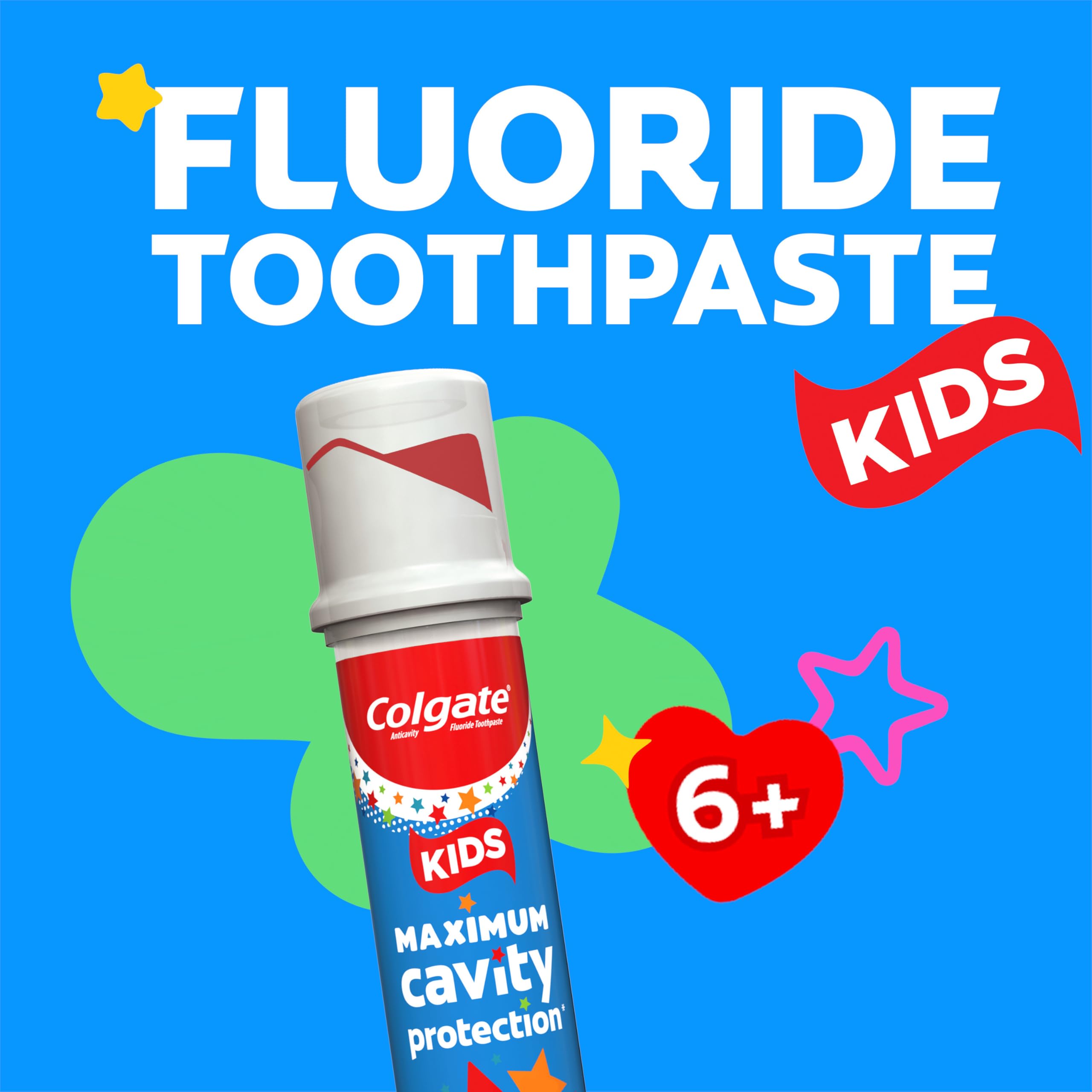 Colgate Kids Toothpaste Pump with Fluoride – Cavity Protection

