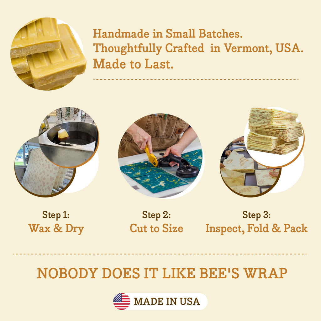 Beeswax Food Wrap Roll - Cut to Size, Plastic Free

