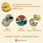 Beeswax Food Wrap Roll - Cut to Size, Plastic Free

