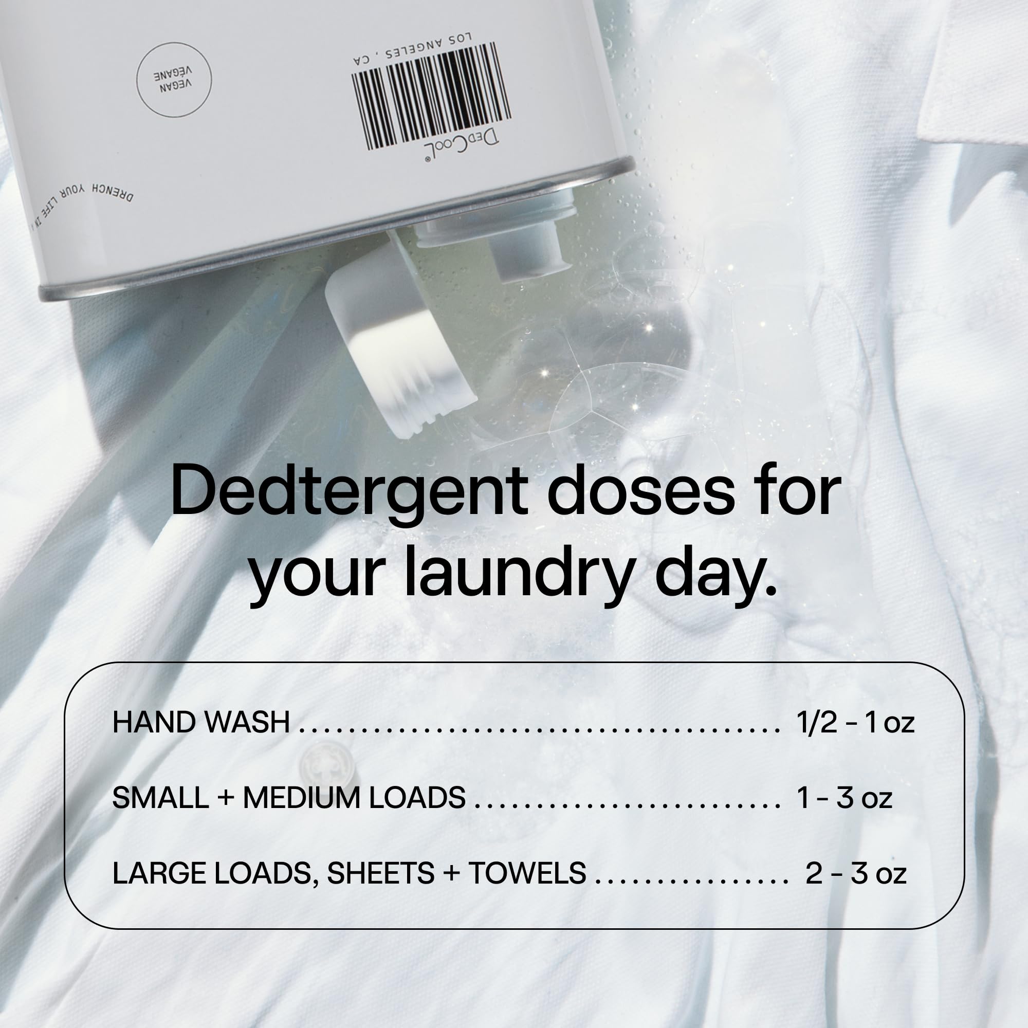 DedCool Liquid Laundry Detergent - Plant-Based Cleaning

