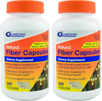 Guardian Psyllium Fiber Capsules - Natural Psyllium Husk

