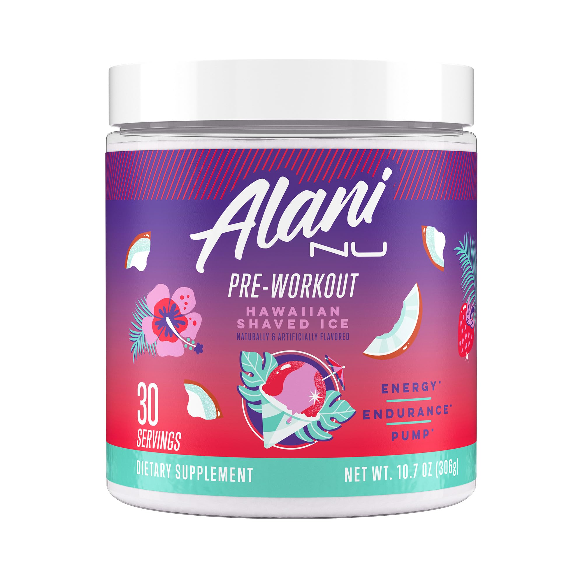 Alani Nu Pre-Workout Powder Sugar Free 200mg Caffeine

