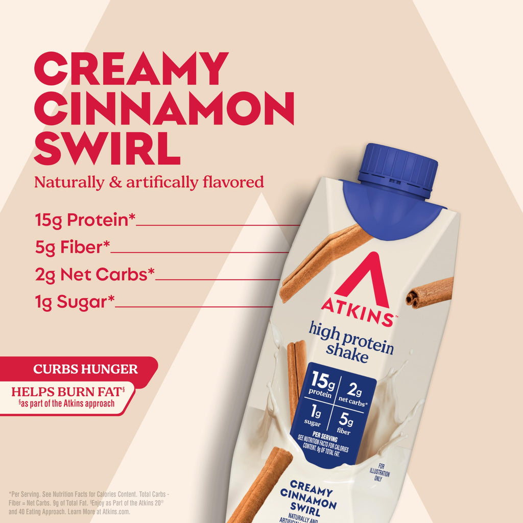 Atkins Creamy Chocolate Coconut Protein Shake Keto Friendly


