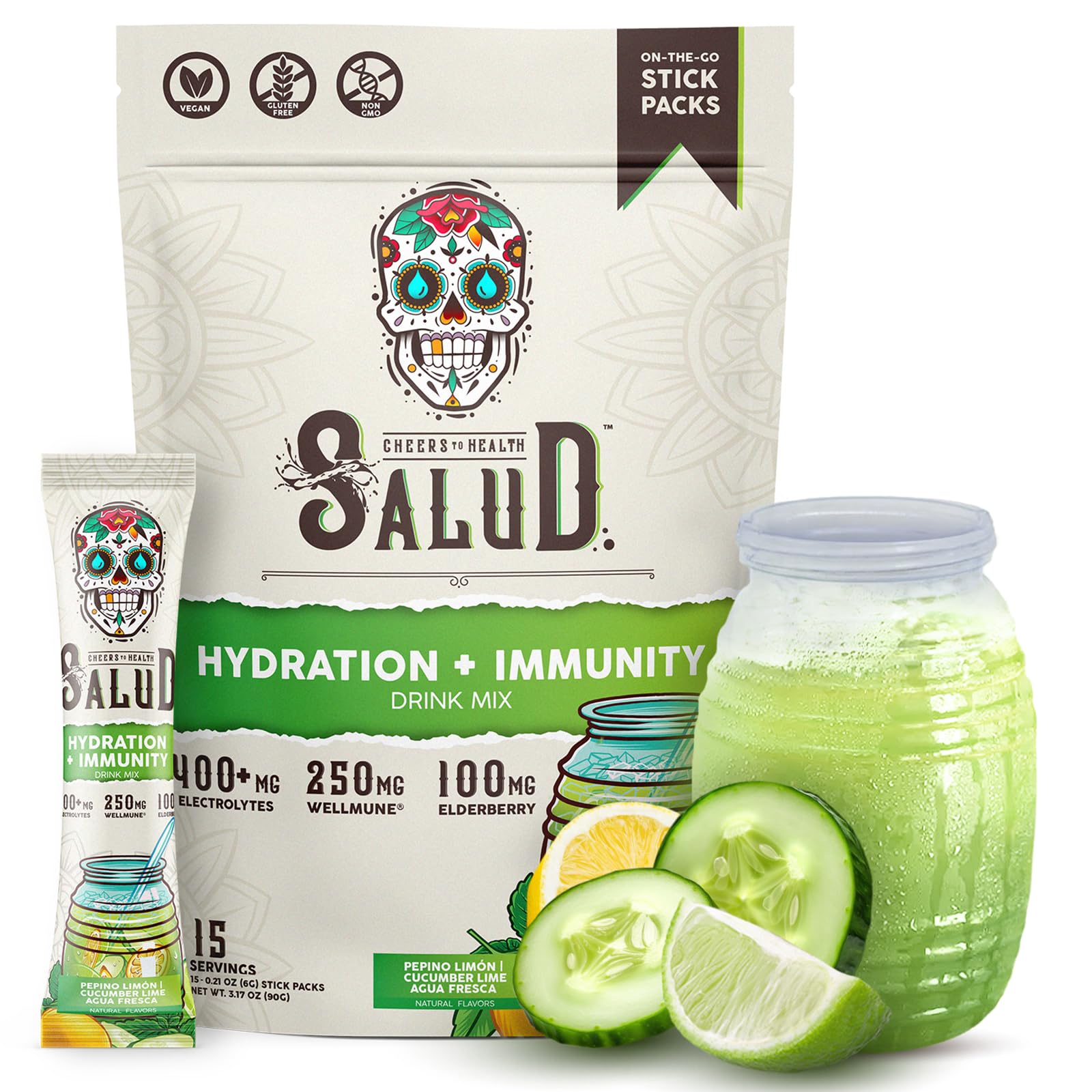 Salud 2-in-1 Hydration Sachets + Immunity Electrolytes Powder