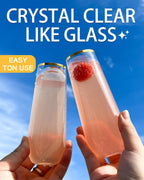 Maaacute Plastic Champagne Flutes Stemless BPA-Free

