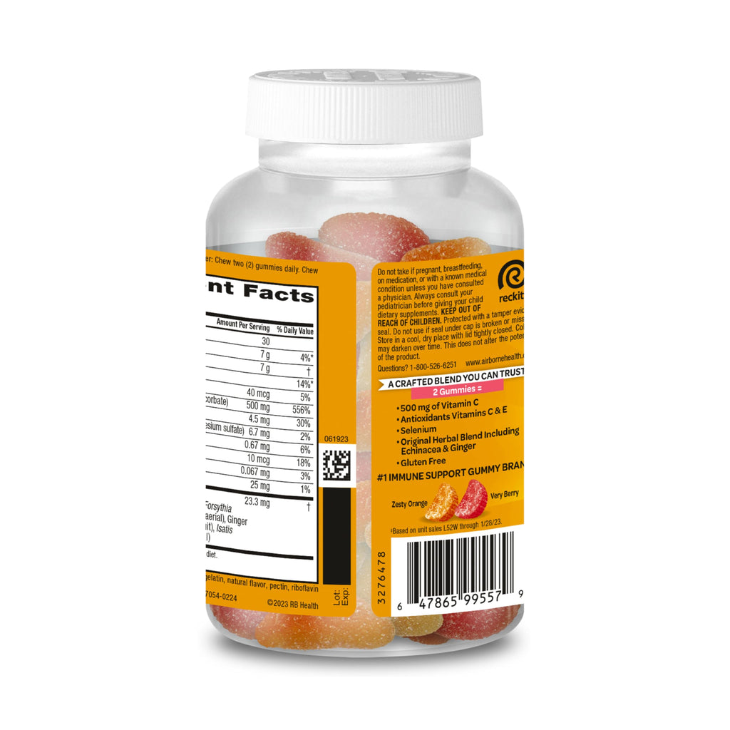 Airborne Kids Immune Support Gummies - Vitamin C & E

