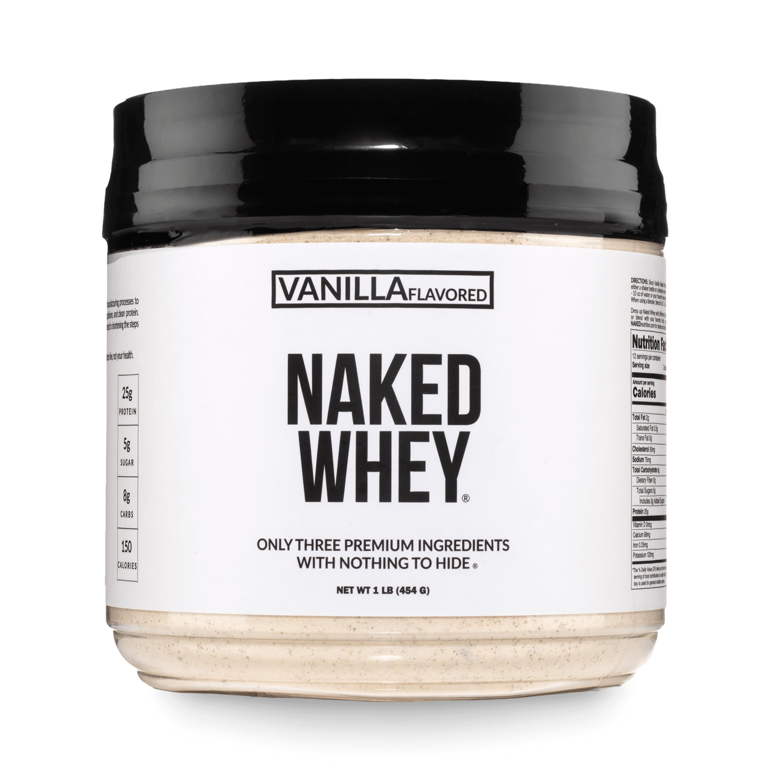 NAKED Whey Protein Powder - Grass-Fed, Non-GMO, Gluten-Free