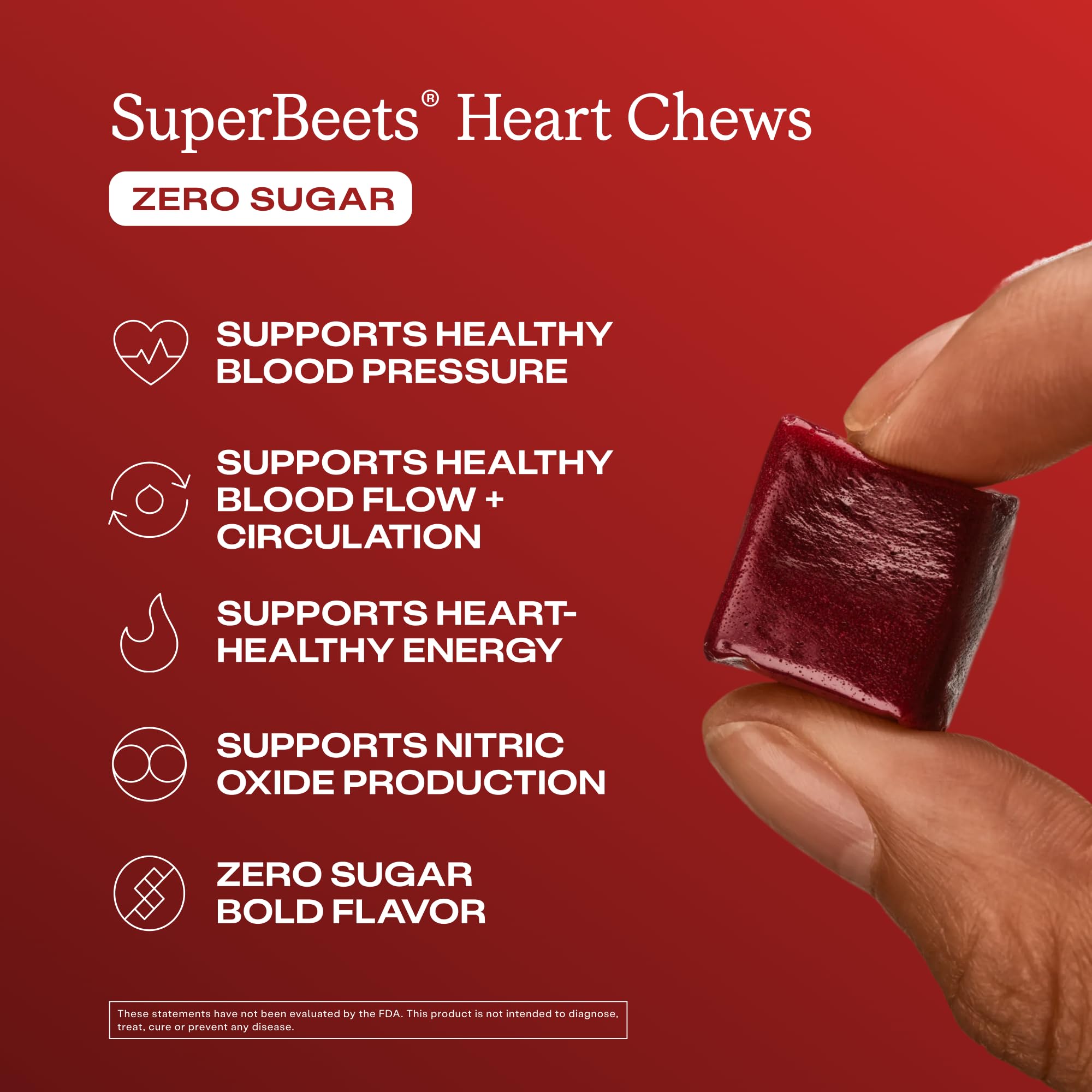 Humann SuperBeets Heart Chews Beet Root Nitric Oxide

