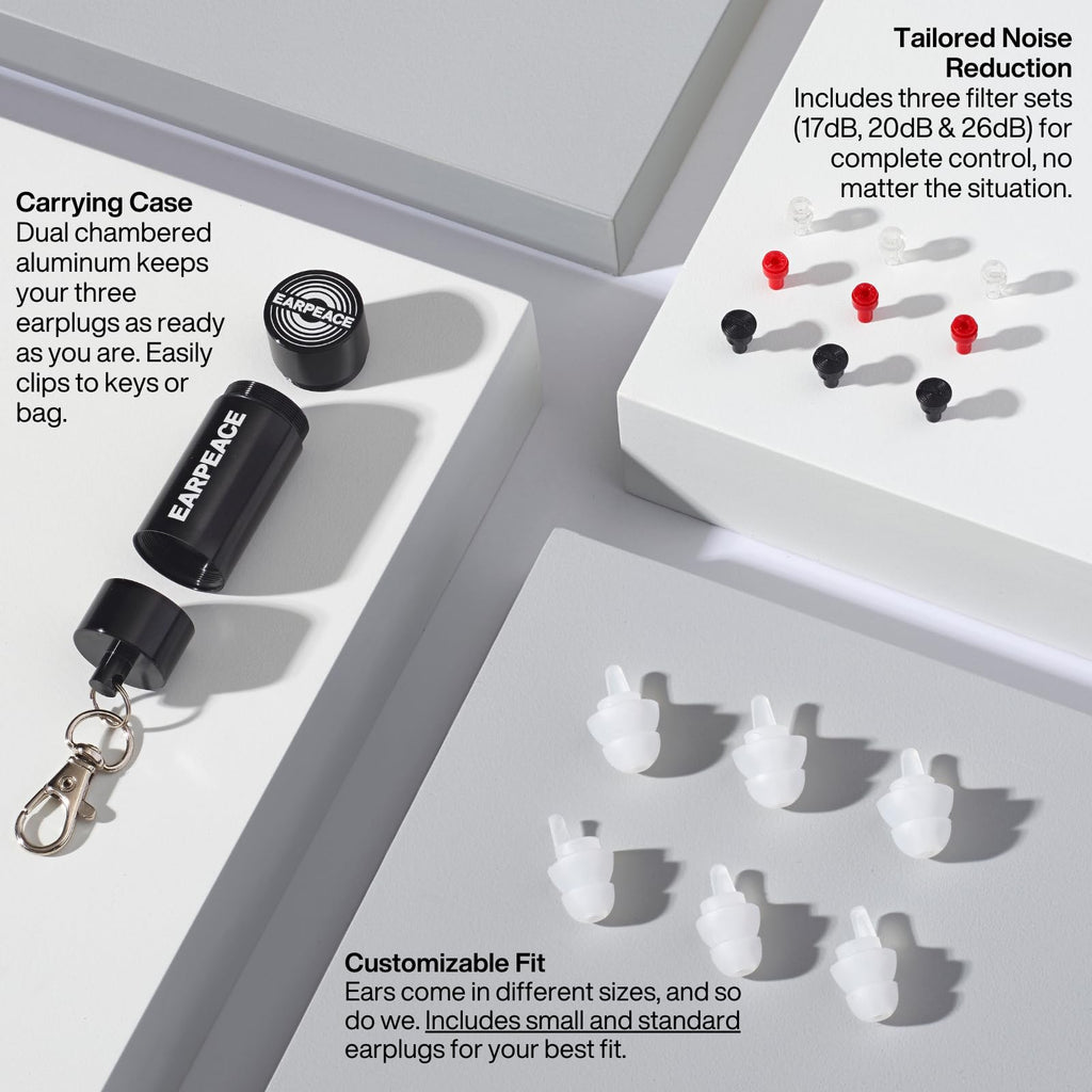 EARPEACE Music Ear Plugs - High-Fidelity Hearing Protection

