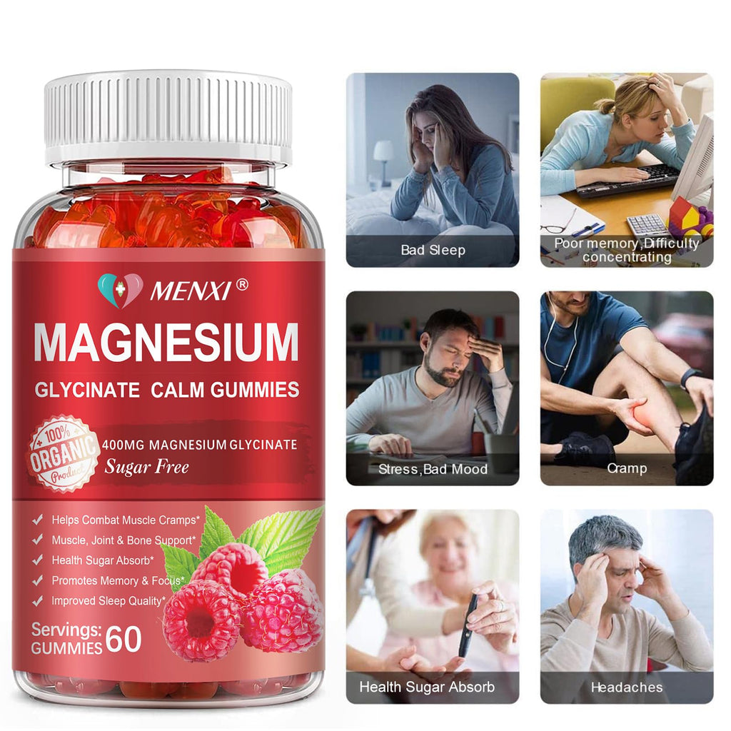 Magnesium Gummies Glycinate & Malate for Sleep & Mood

